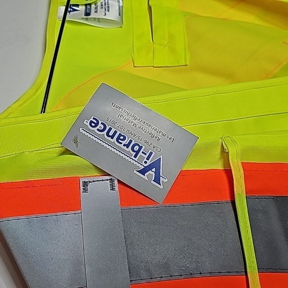 Viking XXL yellow reflective class 2 level 2 vest - Picture 3 of 7